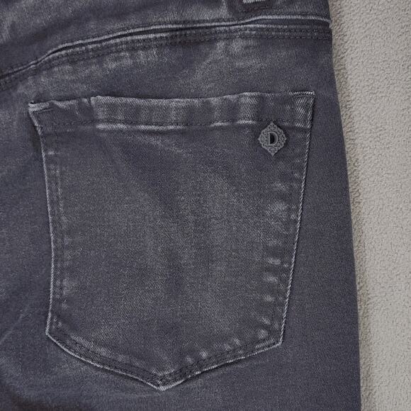 Democracy sz 8 Ab Technology Skinny Jean Women Faded Black Stretch Shaping 29x26 - Picture 9 of 10